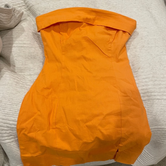 ORANGE MINI DRESS - Picture 2 of 2